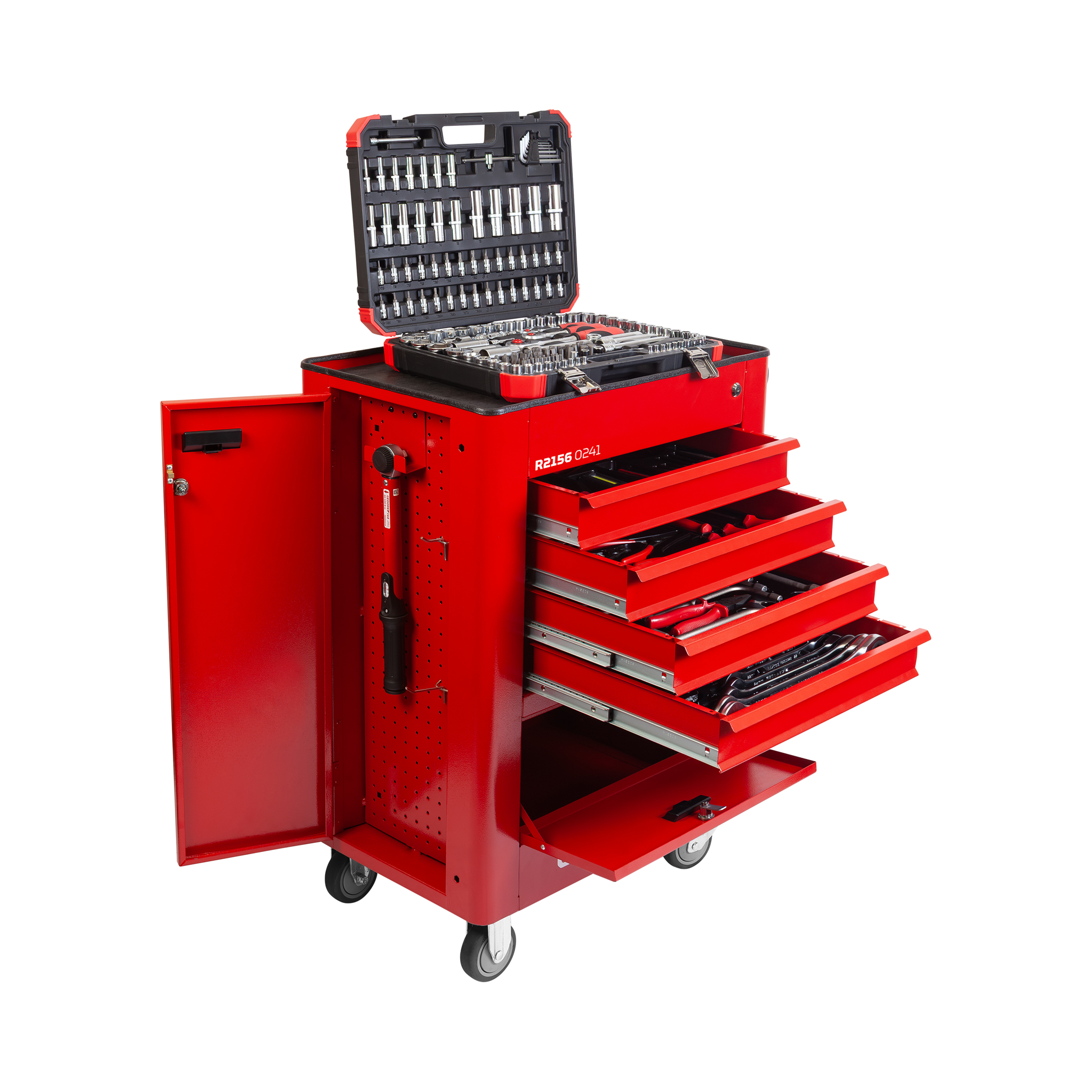Carro para ferramentas GEDORE red PLUS – Com ferramentas